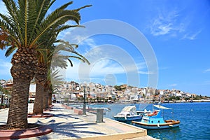 Cityscape with seaside Sitia Crete