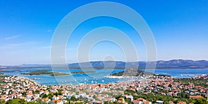 Cityscape of seaside town of Murter, Croatia.