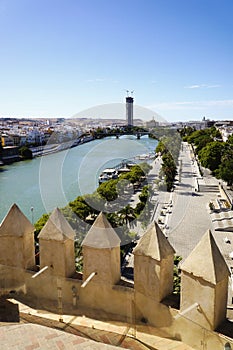 Cityscape of Seville photo