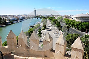 Cityscape of Seville photo