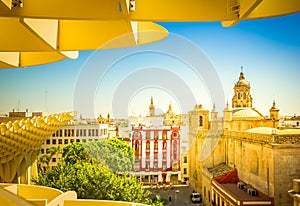 Cityscape of Seville, Spain