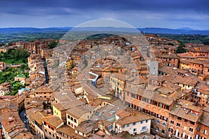 Cityscape of Siena (toscana - italy)