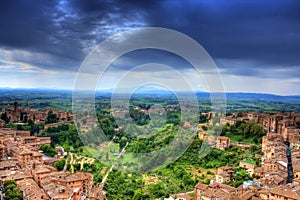 Cityscape of Siena (toscana - italy) photo