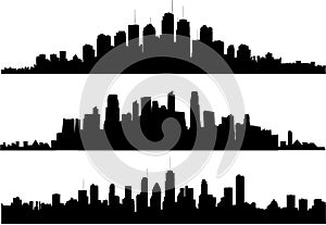Cityscape silhouette photo