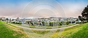 Cityscape with skyline panorama in San Francisco