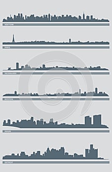Cityscape Skyline Vector 3