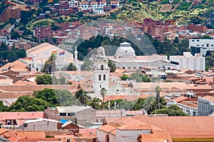 Cityscape of Sucre, Bolivia photo