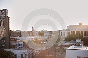 Cityscape Sunlight over Downtown Lafayette Louisiana