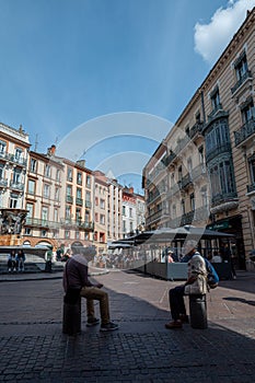Cityscape in Sunny day in Toulouse, France in summer 2022