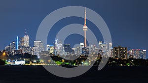 Cityscape of Toronto at Lake Ontario