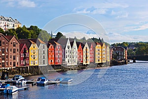 Cityscape of Trondheim, Norway