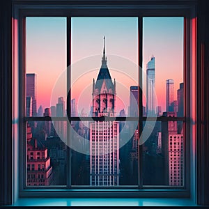 Cityscape at Twilight.