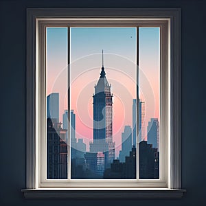 Cityscape at Twilight.