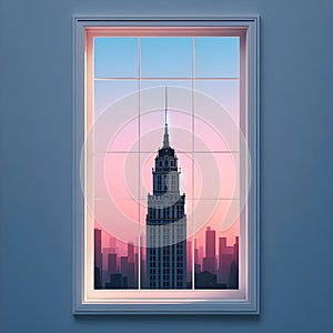 Cityscape at Twilight.