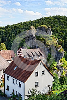 Cityscape of TÃ¼chersfeld in franconia switzerland