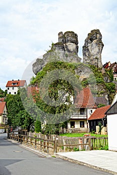 Cityscape of TÃ¼chersfeld in franconia switzerland