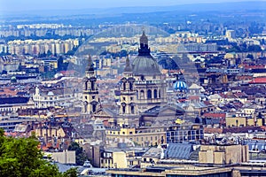 Cityscape Urban Saint Stephens Cathedral Budapest Hungary