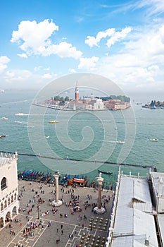 Cityscape of Venice lagoon, Italy