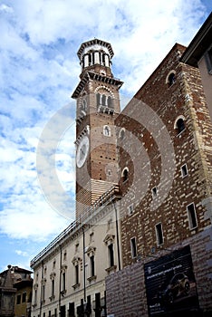 cityscape in Verona, Italy., streets and monuments