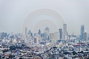 Cityscape view of Bangkok, Thailand