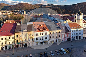 Pohled na panoráma města Banská Bystrica na středním Slovensku
