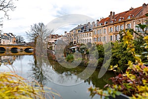 Cityscape view from the beautiful city of Metz in France