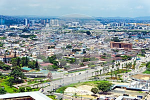 Cityscape view of Guayaquil, Ecuador