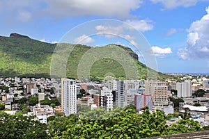 Cityscape View from the observation deck in the Fort Adelaide, Port Louis, Mauritius