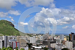 Cityscape View from the observation deck in the Fort Adelaide, Port Louis, Mauritius