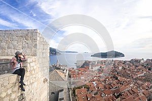 Cityscape view  of old town Dubrovnik, Croatia