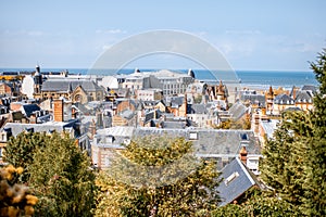 Cityscape view oof Trouville in France