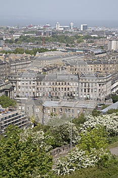 Cityscape of view over Edinburgh; Scotland