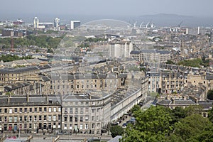 Cityscape of view over Edinburgh; Scotland