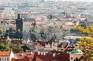 Cityscape view of Prague