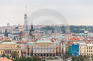 Cityscape view of Prague