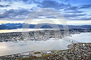 Cityscape view of Tromso, Norway