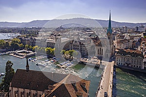 Cityscape of Zurich, Switzerland