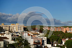 Cityview of Figueres in Spain