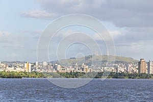 Cityview with Morro da Policia hill, Porto Alegre