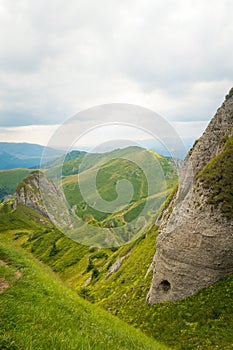 Ciucas Mountains, Romania, special geomorphology, green meadow