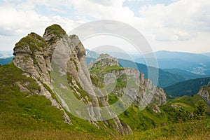 Ciucas Mountains, Romania, a sunny summer day, special geomorphology photo