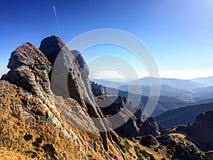 Ciucas Mountains in a sunny autumn day