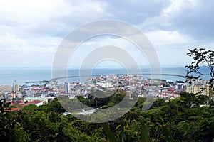 Ciudad de Panama City Casco Antiguo Air View Ocean Skyline photo