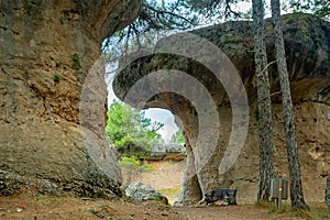 The Ciudad Encantada geological site near Cuenca, Spain photo