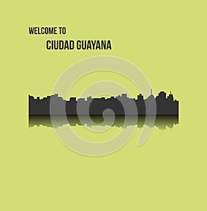 Ciudad Guayana, Venezuela city silhouette photo