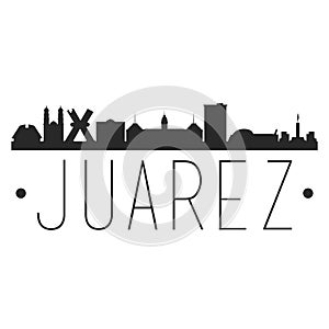 Ciudad Juarez Mexico. City Skyline. Silhouette City. Design Vector. Famous Monuments. photo