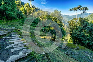 Ciudad Perdida, ancient ruins in Sierra Nevada mountains. Santa Marta, Colombia wilderness photo