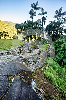 Ciudad Perdida, ancient ruins in Sierra Nevada mountains. Santa Marta, Colombia wilderness photo