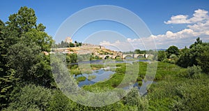 Ciudad Rodrigo - Castle of Henry II of Castile and Agueda River photo