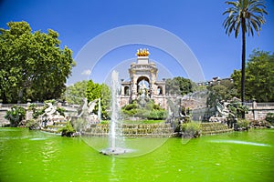 Ciudadela park in Barcelona Spain